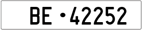 Trailer License Plate